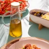 Aceitero con tapa de madera