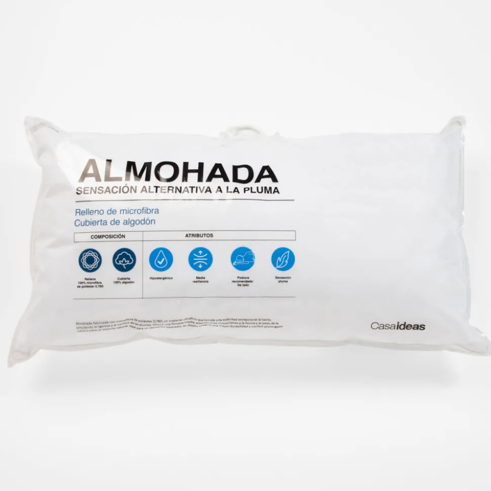 Almohada sensación plumas 50x90 cm