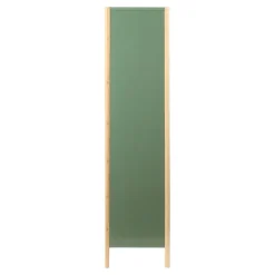 Armario de bambú y MDF 80x33x150 cm