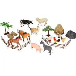 Balde de juguetes “Animales de la granja” 25 piezas
