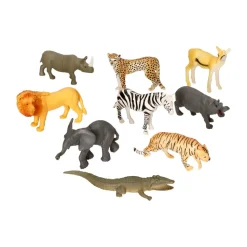 Balde de juguetes “Animales salvajes” 9 piezas