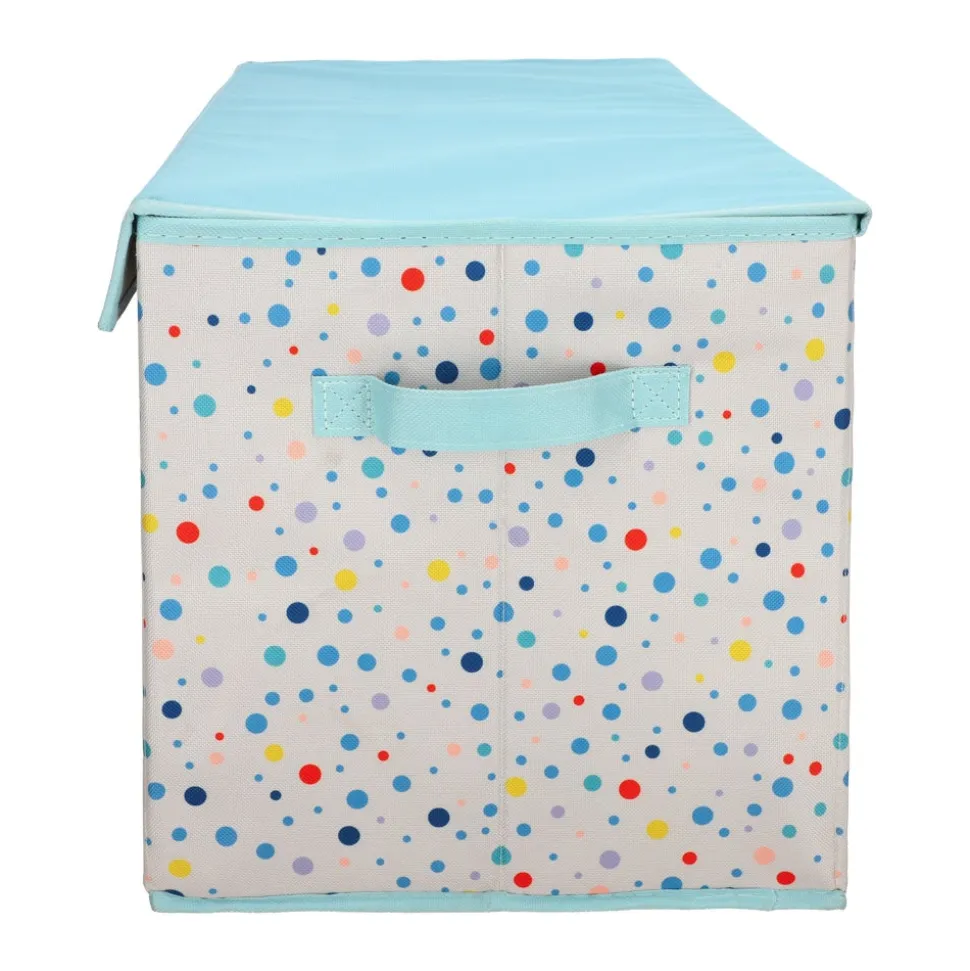 Baúl organizador de tela con divisiones 60x30x30 cm