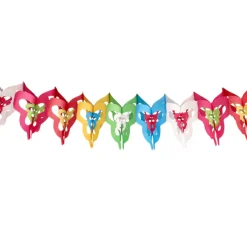 Banderines de papel con flores