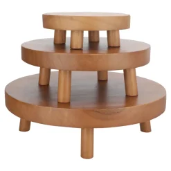 Base para maceta de madera 40x12 cm