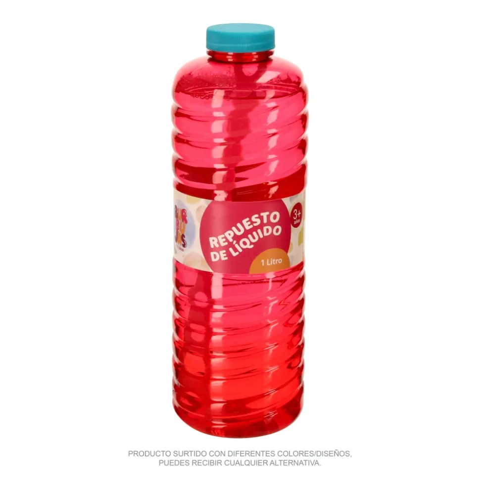 Botella con líquido para burbujas 1 L