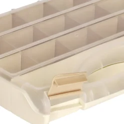 Caja de plástico multifuncional 17 compartimientos 31,5x25x6 cm