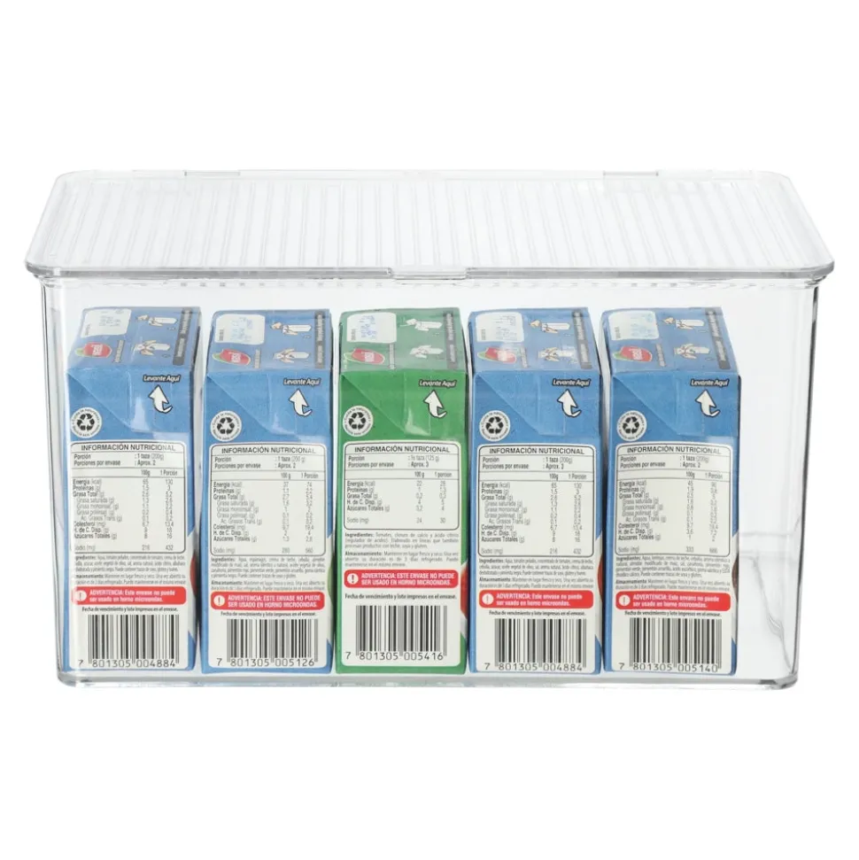 Caja organizadora de plástico transparente 8 litros