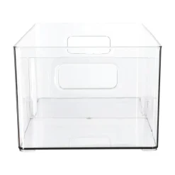 Caja organizadora de plástico con dos divisiones 31x15x10 cm