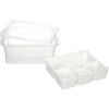 Caja organizadora de plástico con bandeja 16 Litros 40,5x29,5x18,5 cm