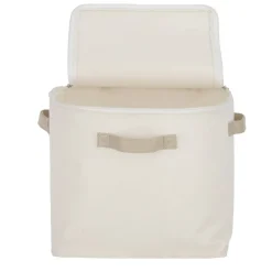 Caja organizadora de tela con cierre 28x28x28 cm