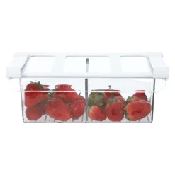 Caja plastica para repisa de refrigerador