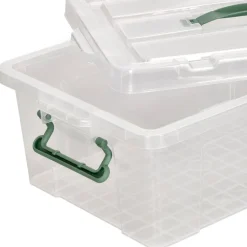 Caja plástica con tapa 12.5 litros 42.5x30x12.5 cm