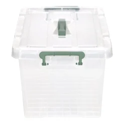 Caja plástica con tapa 20 litros 42,5x30x24 cm