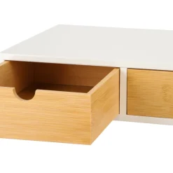 Cajonera de bambú para escritorio