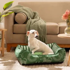 Cama nido mediana estampada para perros 60x50x20 cm