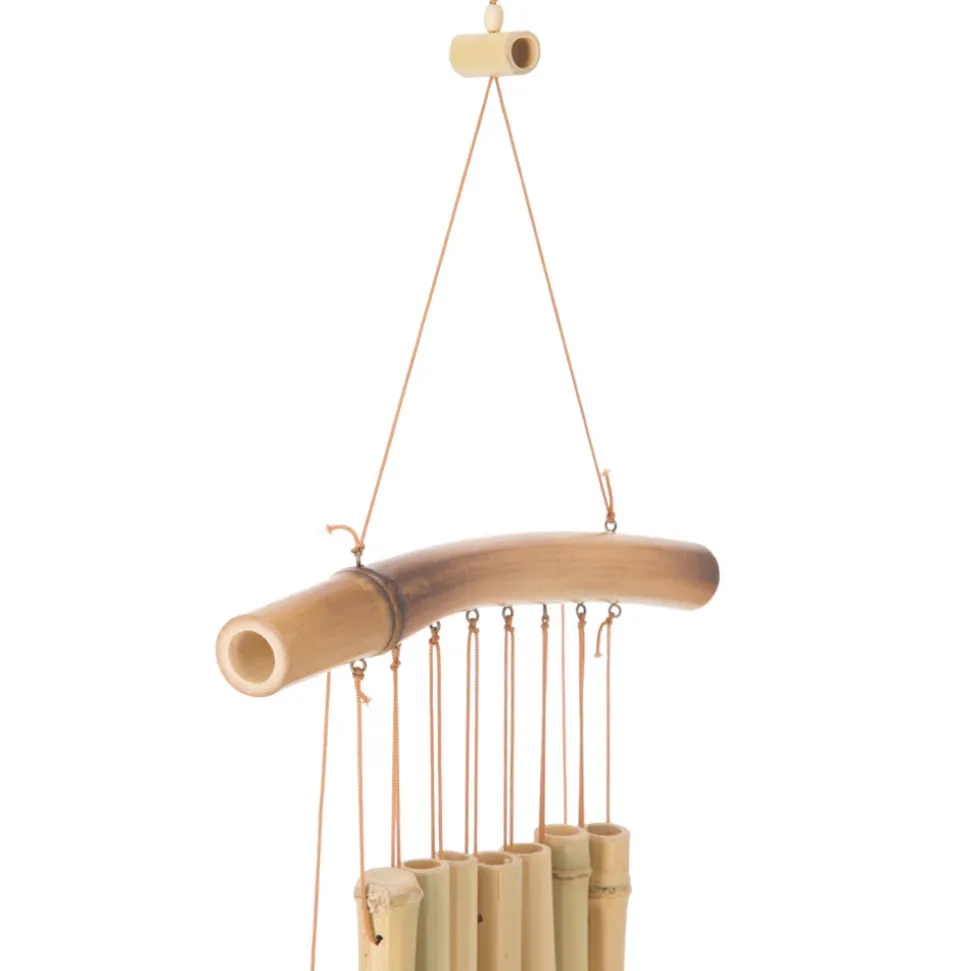 Campana de viento de bambú