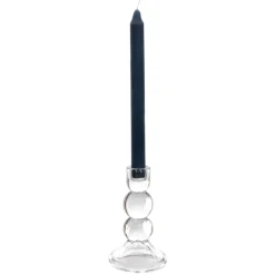 Candelabro perfil de vidrio vela dinner 9x13,3 cm