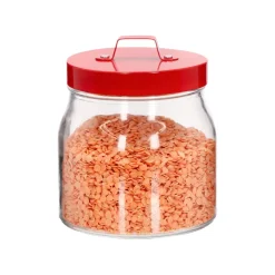 Canister de vidrio con tapa de metal 600 ml