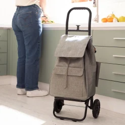 Carro de compras plegable con bolsillo 36 L
