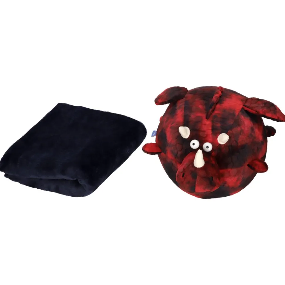 Cojín de peluche con manta