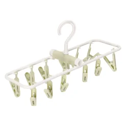 Colgador de plástico para ropa 12 pinzas