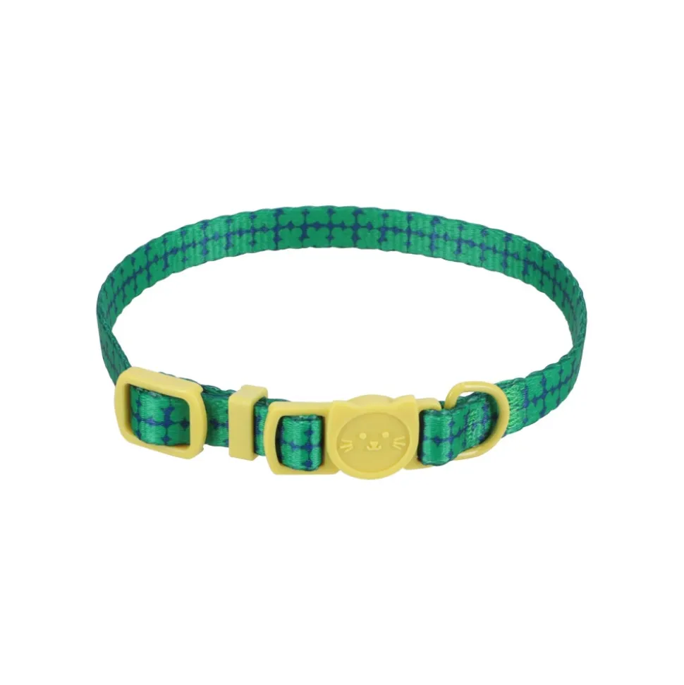 Collar ajustable y estamapado para gatos