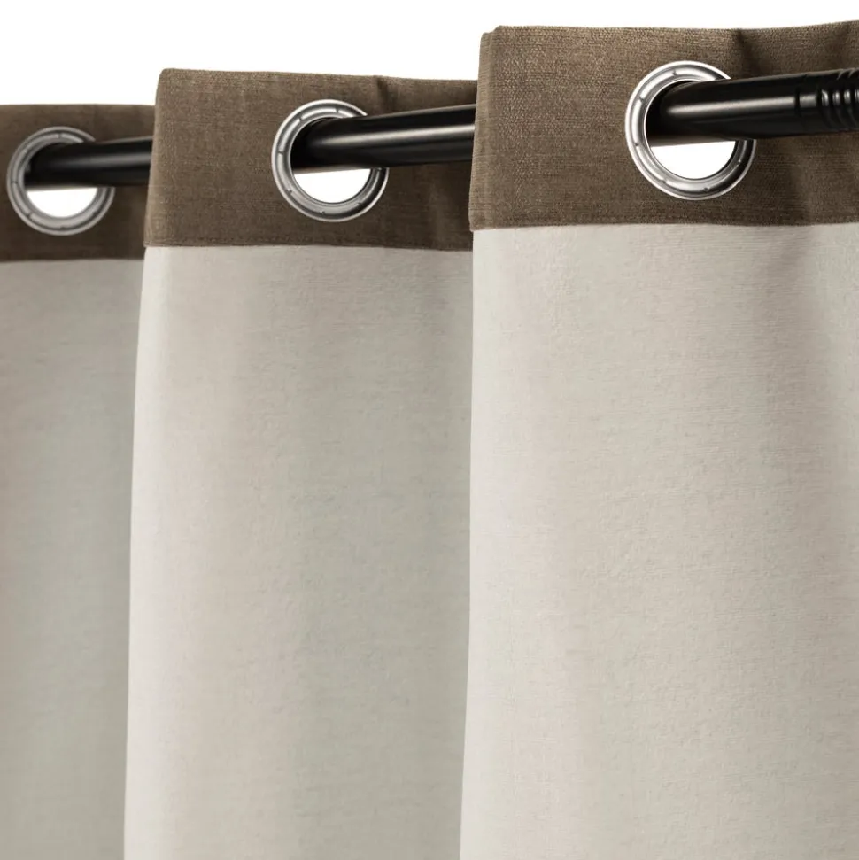 Cortina blackout chenille ojetillos 140x240 cm