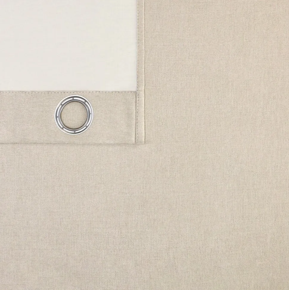 Cortina blackout chenille ojetillos 140x240 cm