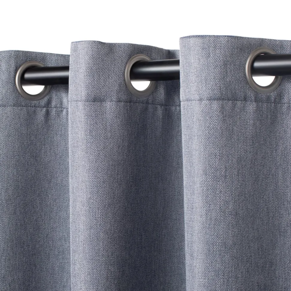 Cortina blackout con ojetillos tweed 140x240 cm