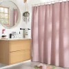 Cortina de baño algodón texturizado 180x190 cm