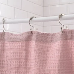 Cortina de baño algodón texturizado 180x190 cm