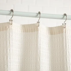 Cortina de baño algodón texturizado 180x190 cm