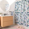 Cortina de baño waffle texturizada 180x180 cm