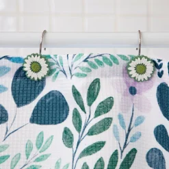 Cortina de baño waffle texturizada 180x180 cm
