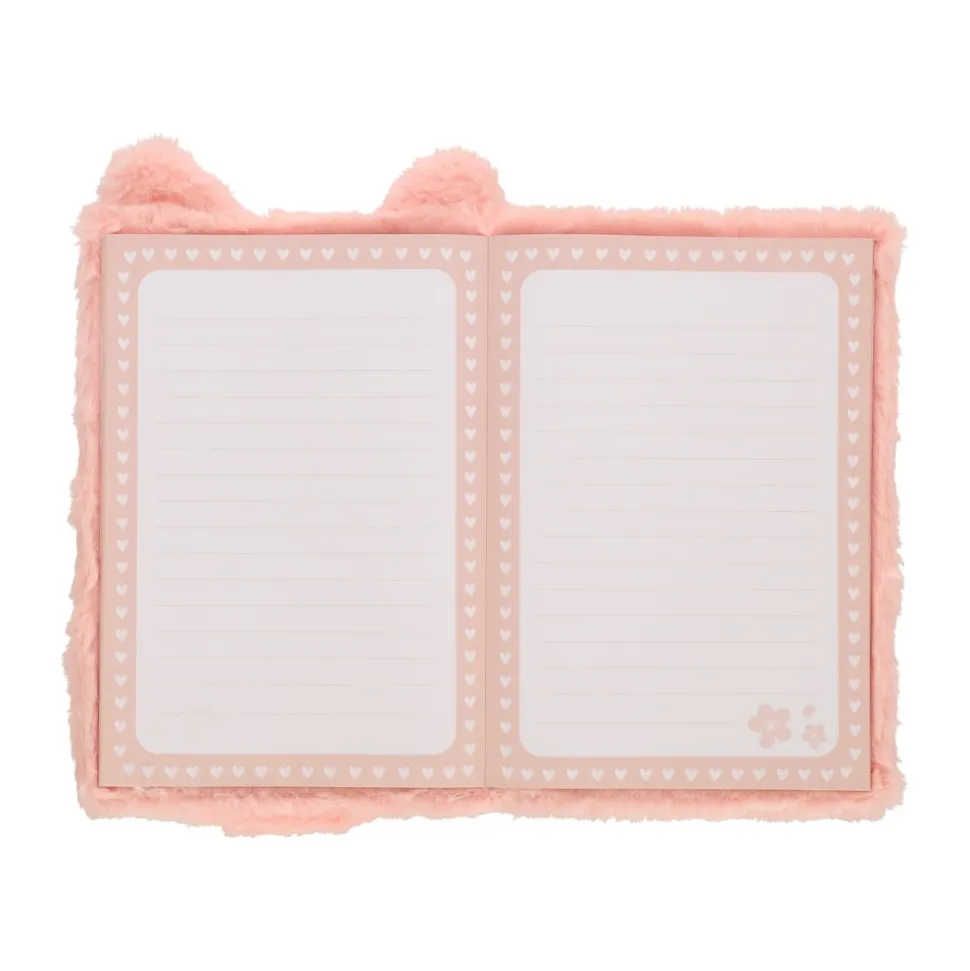 Cuaderno peluche con lápiz
