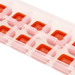 Cubeta para hielo con base de silicona y tapa