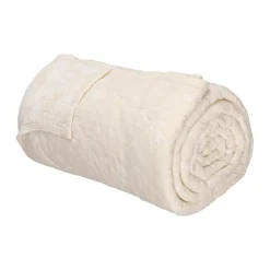 Cubrecama de algodón bordado 1.5 plaza