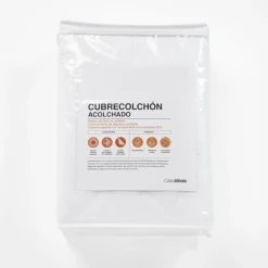 Cubrecolchon acolchado repelente al agua 1.5 plaza