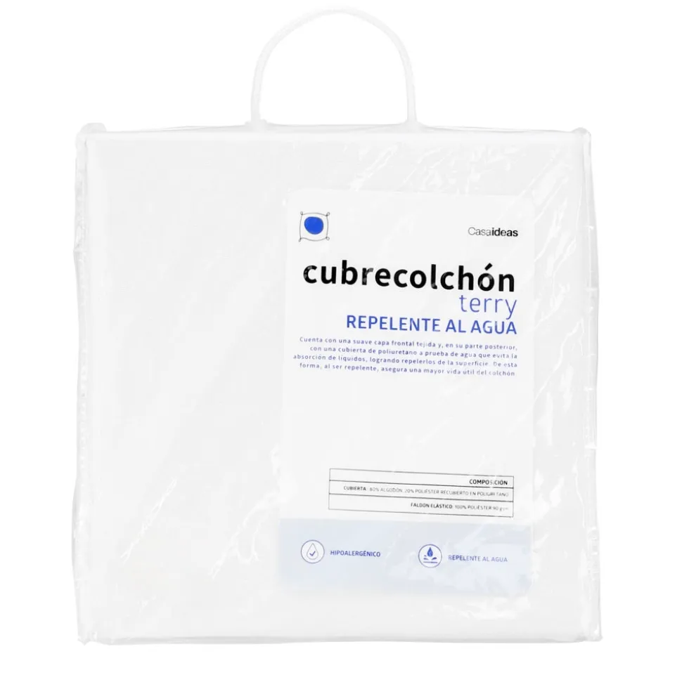 Cubrecolchon terry repelente al agua
