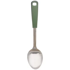 Cuchara de acero inoxidable con mango plástico