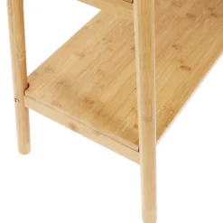 Estante de 3 niveles bambú 58x35x85 cm