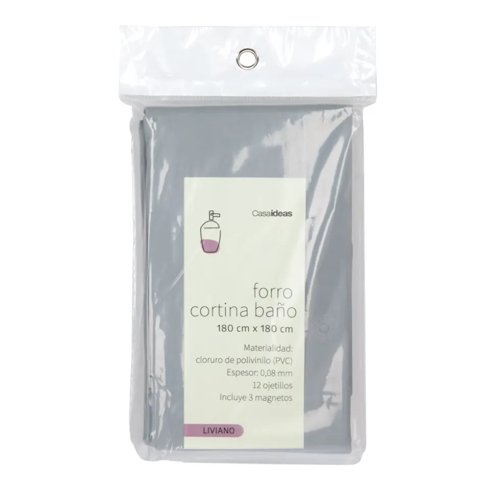 Forro de cortina de baño 180x180 cm
