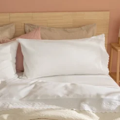 Funda de almohada bordada 240 hilos50 X 90