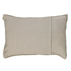 Funda de almohadón de algodón bordado 70x50 cm