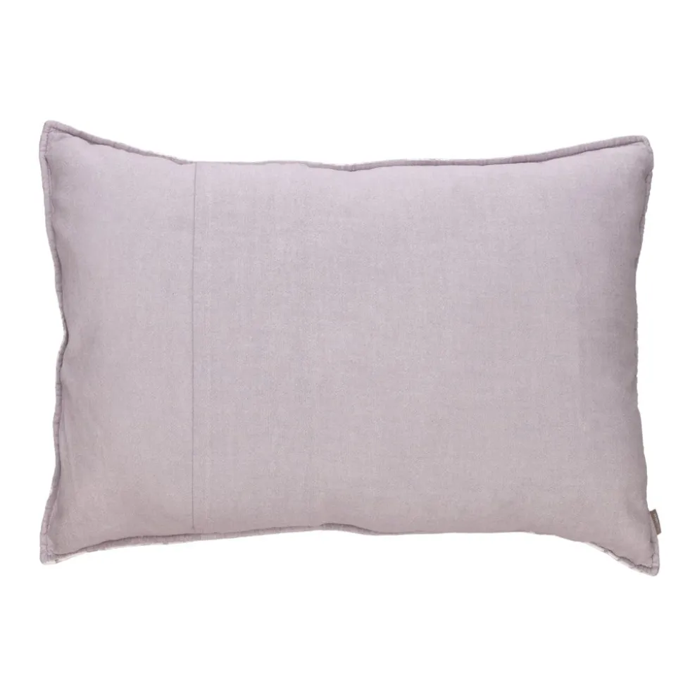 Funda de almohadón de algodón bordado 70x50 cm