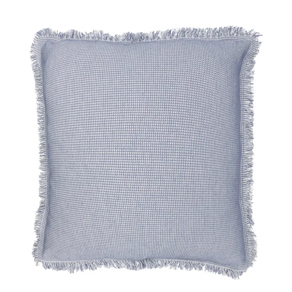 Funda de cojín de algodón mini waffle 45x45 cm