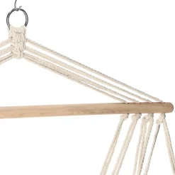 Hamaca tipo silla con apoya brazo de madera 50x50x100 cm