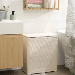 Hamper plegable para la ropa sucia 48x27x55 cm