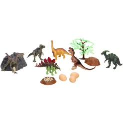 Huevo de dinosaurios con 13 juguetes