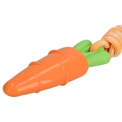 Juguete de cuerda con figura de zanahoria para mascotas 46 cm
